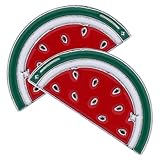 Veemoon 2 Stück Wassermelonen Brosche aus Legierung Bunte Pulloverbrosche...