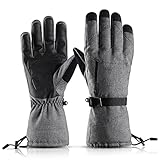 Herren-Winterhandschuhe zum Skifahren, für Erwachsene, Winddicht und...