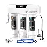 Frizzlife Certified Undersink Water Filter System with Brushed Nickel Tap 3...