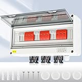 Warmfay Überspannungsschutz PV DC1000V Blitzschutz PV Anlage 20-40KA,...