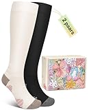 BLONGW Kompressionsstrümpfe Damen Nahtloser Sockenkopf Stützstrümpfe...