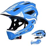 Lixada Fullface Abnehmbar Unisex 52-58cm Children's Helmet 2-In-1...