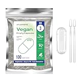 ATLEMISME Leere Kapseln zum Befüllen Größe 3-100 Stück,Vegane Kapseln...