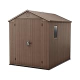Keter Gerätehaus Darwin 6x8, Braun, Außenmaße 190x244x221cm,...