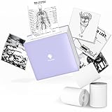 Phomemo M02 Mini Tragbarer Drucker-Thermo Bluetooth Taschendrucker Instant...