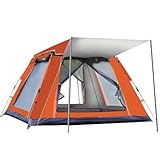 Gziztx Camping Zelt 4-6 Personen Pop Up Zelt Wurfzelt mit 2 Türen und 2...