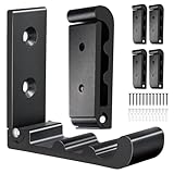 OHIYO Klapphaken, 6er-Pack schwarze Wandhaken zum Aufhängen von Mänteln,...