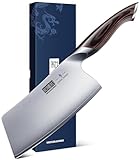 HOSHANHO 18cm Hackmesser, Scharfes Profi Hackmesser Kochmesser Edelstahl...