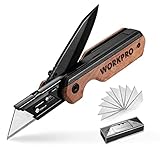 WORKPRO 2-IN-1 Taschenmesser klappbares Universalmesser, Klappmesser aus...