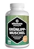Grünlippmuschel Kapseln hochdosiert: 1500 mg Grünlippmuschel Pulver aus...