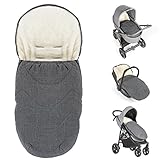 Zamboo 2in1 Universal-Fleece-Fußsack Sitzauflage und Fußsack mit Kapuze...