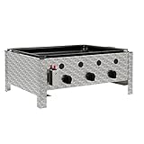 BBQ-Toro Edelstahl Gastrobräter | 3-flammig | (B) 64 x (T) 52 x (H) 27 cm...