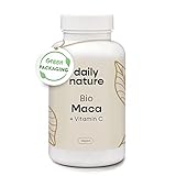 dailynature Bio Maca + Vitamin C Kapseln mit 3000 mg Bio Maca je Tagesdosis...