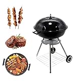 MBBTAG Kugelgrill Holzkohle, Holzkohlegrill Mit Deckel, Kleiner Grill, Mit...