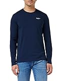 Pepe Jeans Herren Original Basic 2 Long N T-shirt, Blau (Navy), M