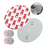 Rauchmelder Magnethalter, 3 Stück, Ø 70 mm Durchmesser, zum Kleben an die...
