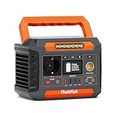 FlashFish P66A Tragbare Powerstation 144.3Wh, 200W Solar Generator mit 230V...