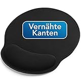 Sidorenko Mousepad mit Handauflage 26x23cm - Mauspad mit Vernähte Kanten -...