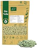 OmVeda Bio Getrocknete Grüne Erbsen 1 kg | Ganze Gartenerbsen aus...