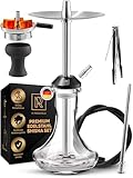 M. ROSENFELD Edelstahl Shisha Set Komplett - SSS Reise Shisha Köpfe und...