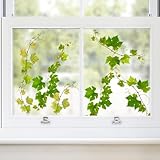 Supzone Fensteraufkleber Grüne Weinblätter Fensterbilder Sommer Frühling...