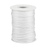 JINXM 1,8 mm Weiß Geflochtene Lift Shade Cord Roll Weiß Geflochtene Lift...