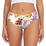 Oudrspo Damen-Slips mit Buntem Elefanten-Print, hochwertige elastische...