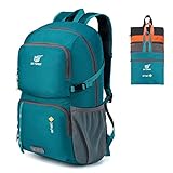 SKYSPER Ultraleichter Faltbarer Rucksack 30L mit Nassfach - Wasserfest und...