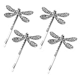 HEALEEP 4 Stück Vintage Haarspangen Retro Metall Haarclips für Kreative...