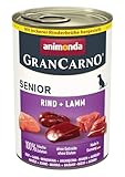 animonda GranCarno Hunde Nassfutter Senior mit Rind + Lamm (6 x 400g),...