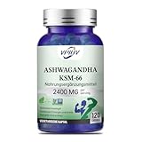 Ashwagandha KSM-66 Wurzelextrakt - Hochdosiert mit 2400mg je Tagesportion -...