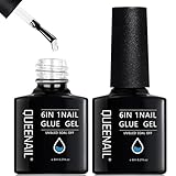 2 Stück Nagelkleber Für Kunstnägel 6 in 1,8ML Nagelkleber Für...