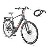 TELEFUNKEN E-Bike 28 Zoll Fahrrad für Herren | Trekking Pedelec mit 8-Gang...