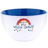 H:) PPY Life Schale mit Motiv 'Regenbogen' | Porzellan, 60 cl,...