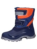 Spirale Jungen Simon Schneestiefel, Mehrfarbig (Orange-Blau 489), 26 EU