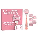 Gillette Venus ComfortGlide Spa Breeze Damenrasierer, 6 Ersatzklingen,...