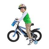 GIDRLL Kinderfahrrad 14 Zoll Höhenverstellbares Freestyle BMX Fahrrad...