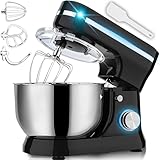 Retoo Küchenmaschine 3 in 1 mit Edelstahl-Schüssel 6 L 2000 W, 6 Stufen,...