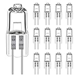 12 Stück G4 Halogenglühbirne 20W 2700k warmweiß 240LM, Halogenlampe G4...