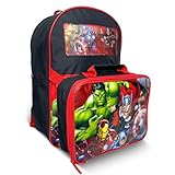 Marvel Avengers Rucksack mit Lunchtasche für Kinder, Schultasche,...