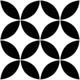 FloorPops FP3301 Starlight Peel & Stick Bodenfliese, Schwarz, 12' L x 12' W...