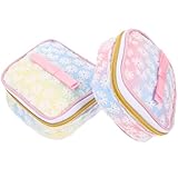 HANABASS 2 Stück Bestickte Hygiene Aufbewahrungstaschen für Damenbinden...