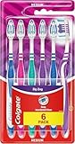 Colgate Zahnbürste ZigZag, mittel, 6 Stück - Vorteilspack, Zahnbürste...