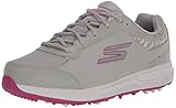 Skechers Damen Prime Relaxed Fit Spikeless Golfschuh Sneaker, Grau/Pink, 37...