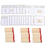 BESPORTBLE 1Satz Holzpuzzle Geometrisches Logikspiel Für Konzentration Und...