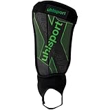 UHLSPORT Unisex – Erwachsene Flex Plate Schienbeinschoner, Schwarz/Fluo...