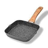 STONELINE Back to Nature Grillpfanne, 16 x 16 cm, Aluguss Pfanne...