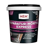 MEM Reparatur-Mörtel Express, Extrem schnell erhärtender Zementmörtel,...