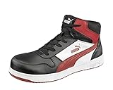 PUMA Safety FRONTCOURT BLK WHT RED Mid Sicherheitsschuh schwarz-weiß-rot...