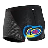 Radhose Herren Kurz, Fahrradhose Herren Ggepolstert Radunterhose mit...
